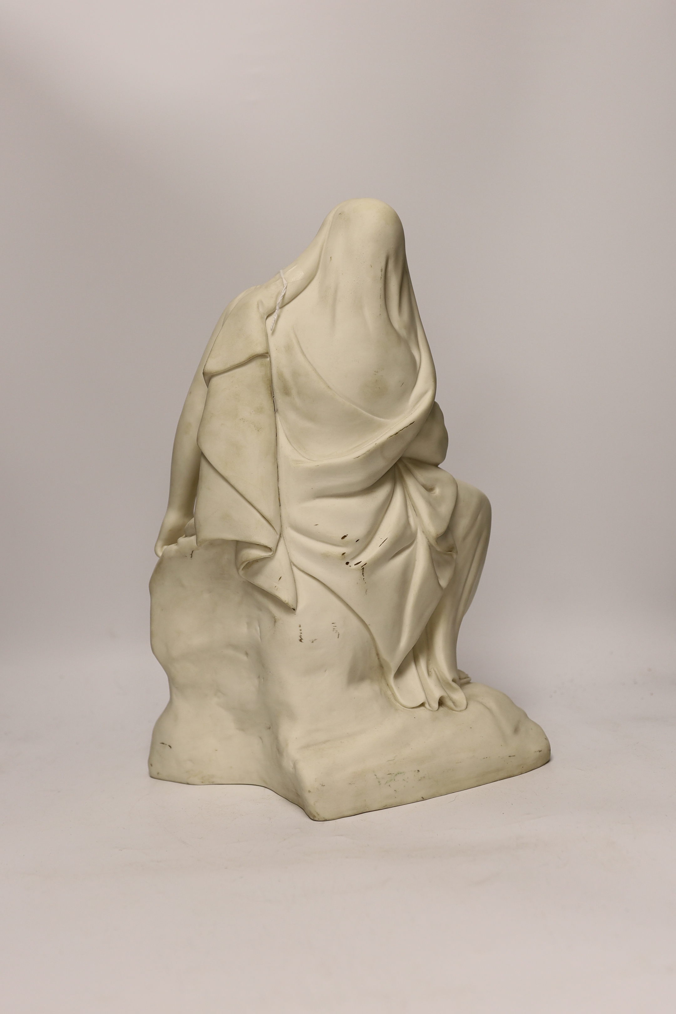 A Minton parian figure of a maiden, 1859, 38cm high